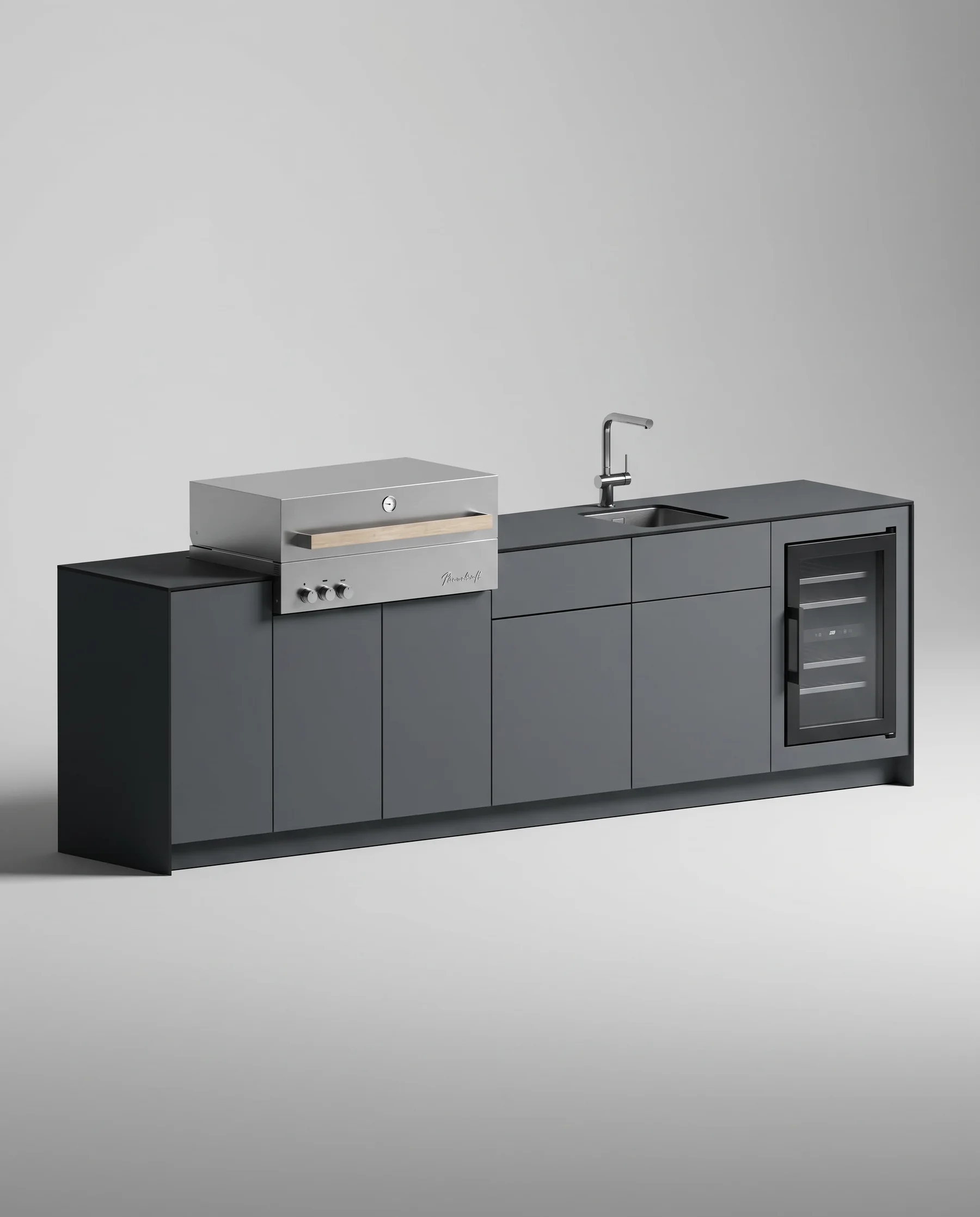 Graphite Infinity als dunkle dulamo Küche.